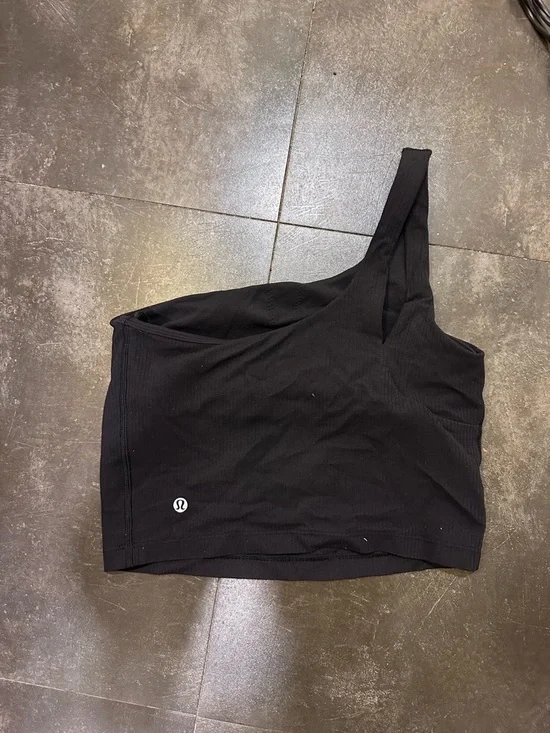 lululemon athletica Black One-Shoulder Ribbed Tank - Picture 1 of 2